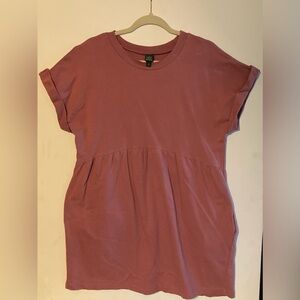 Wild Fable babydoll dress size M in dusty rose pink size M 100% cotton